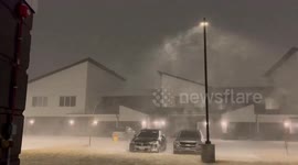 US: Blizzard Hits Eastern Nebraska with Dangerous Gusty Winds