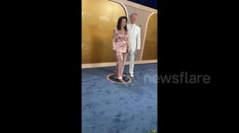 US: Peter Marc Jacobson and Fran Drescher, President, SAG-AFTRA, Arrive the 31st Annual Screen Actors Guild Awards