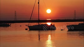Stunning sunset in Kent ahead of cold-snap heading to the UK