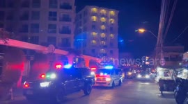 Tourists flee as fire rips through condo in Thai 'Sin City' Pattaya