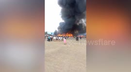 Hundreds of families left homeless after massive fire in the Philippines
