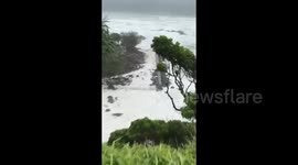 Cyclone Alfred: Large Waves At Snapper Rocks, QLD