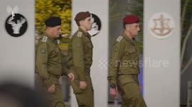 Israel: The ceremony was to mark the change of command of the Chief of the General Staff