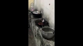 Meatballs explode while cooking in Thailand