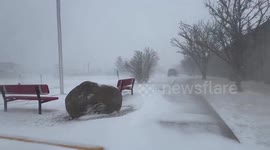 US: Snow storm brings blizzard to Tripoli