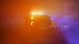 Police battle through blizzards in Nebraska