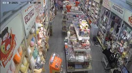 Shop ceiling collapses when storm shakes buildings in Thailand