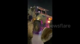 Syria: Large Turkish Armed Forces convoy enters Idlib, Syria through the Bab al-Hawa border crossing