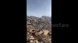 West Bank: Footage reveals the extensive destruction and flattening of buildings caused by Israeli forces during their ongoing invasion of the Jenin refugee camp in the West Bank