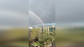 US: Stunning Double Rainbow Lights Up San Diego Skies After Morning Showers