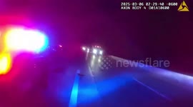 US: Hero Cop Saves Drunk Driver Who Smashed into His Patrol Car in Fiery Crash