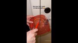 Genius mom hack: Plastic container stops toddler from opening doors