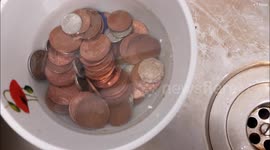 Lemonade effortlessly makes coins sparkle after only two days