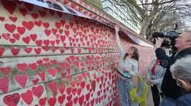 London Covid anniversary memorial day procession, London,, UK