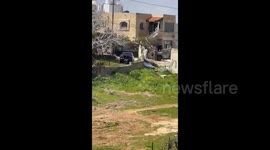 Palestine: Israeli soldiers detain a Palestinian youth in the village of Abu Shukhaydam, north of Ramallah