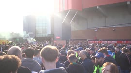 Glazers out protest clashes with police outside Old Trafford. Ahead of the Manchester United Vs Arsenal game