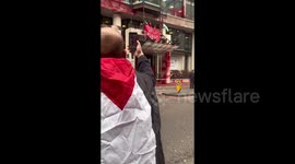 UK: Actionists are staying in place to continue shutting down the London offices of Allianz, insurers of Israel's weapons trade