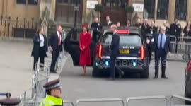 Princess Kate and Prince William arrive at Commonwealth Day Service at Westminster Abbey