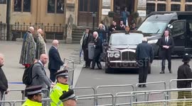 King Charles III and Queen Camilla arrive at Commonwealth Day Service