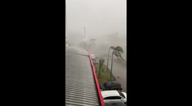 Storm smashes into homes amid heavy rain in Indonesia