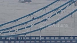UK: London Tower Bridge Temporarily Closed After Man Scales Railings 2