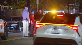US, Los Angeles: Downtown Los Angeles Pursuit Crash Into Building