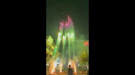 Fireworks light up Taiwan's temple fair