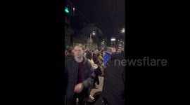 Serbia: Massive protest in front of national television building