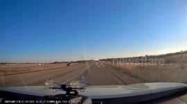 Pickup Drives in Center Median and Crashes