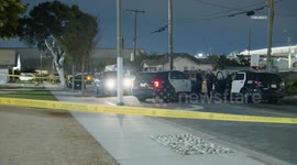 US, Los Angeles: Vermont Slauson Shooting Investigation