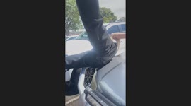 Hilarious fail when twin tries to be cute but ends up feet in the air