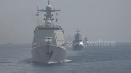 Iran: Iran, Russia, and China conduct naval military drills in Gulf of Oman