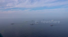 Iran: Iran, Russia, and China conducting naval military drills in Gulf of Oman