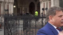 Andrew Bridgen Leaves the Royal Courts Of Justice after his libel case with Matt Hancock