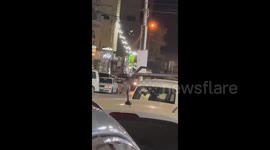 West Bank: Israeli forces arrest a Palestinian youth during their raid on Askar refugee camp in Nablus city, in the West Bank