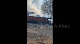US: Brush Fires Break Out in Walker County, Georgia, Homes Burned