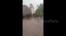 Argentina: River Overflows After Heavy Rainfall in Cordoba