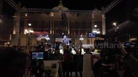 Serbia: People hold massive protest in the streets of Belgrade