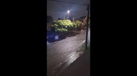 Flash floods surge through streets in Argentina