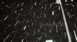 US, Bakersfield: Frazier Park Snow Fall Part 1