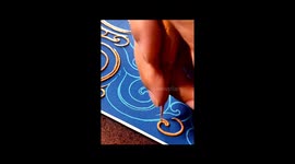 Chinese woman showcases traditional one-stroke painting technique