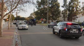 US, Los Angeles: Claremont Police Search For Possible Active Shooter at College With Sound On Tape Part 2