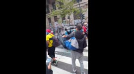 Car set alight during Argentina protests against spending cuts