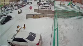 Child injured after being hit by car while tubing in Astana, Kazakhstan
