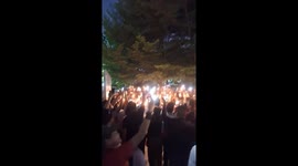 Supporters hold candlelit prayer rally for Former President Duterte in Cagayan de Oro, Philippines