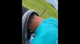 Man gets head stuck in tractor steering wheel in Mato Grosso, Brazil