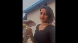 Woman attempts to kiss cow but gets slapped instead in Sikar, India