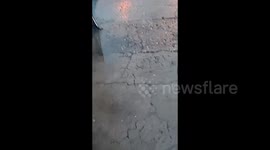US: Heavy snowfall blankets the streets of Plumas County, CA