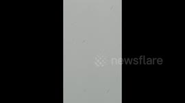 US: Heavy snowfall in Plumas County, CA