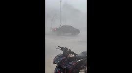 Storm batters buildings in Malaysia